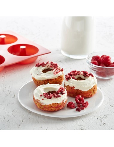 LEKUE MOLDE DOUGHNUT 6 CAVIDADES NEGRO