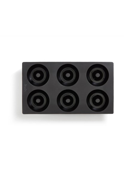 LEKUE MOLDE DOUGHNUT 6 CAVIDADES NEGRO