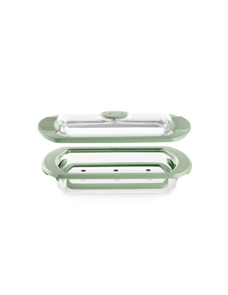 LEKUE ESTUCHE VAPOR VIDRIO 1-2 RACIONES
